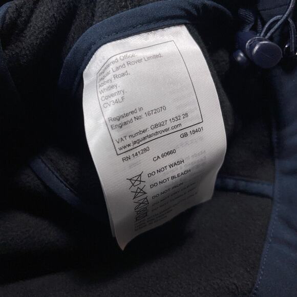 Land Rover Full Zip Softshell Jacket Womens XL Blue Rare Tuck Away Hood NWT‎ - Picture 11 of 16